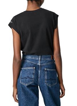 Camiseta Pepe Jeans Corinne Negro Para Mujer