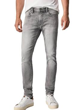 Pantalón Vaquero Pepe Jeans Finsbury Gris Hombre