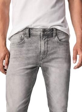 Pantalón Vaquero Pepe Jeans Finsbury Gris Hombre