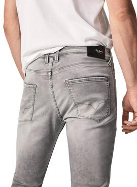 Pantalón Vaquero Pepe Jeans Finsbury Gris Hombre