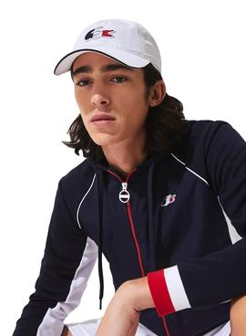Gorro Lacoste Logo Oversize Blanco para Hombre