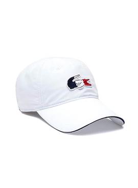 Gorro Lacoste Logo Oversize Blanco para Hombre