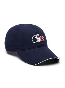 Gorra Lacoste Logo Overside Azul Marino Hombre