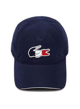 Gorra Lacoste Logo Overside Azul Marino Hombre