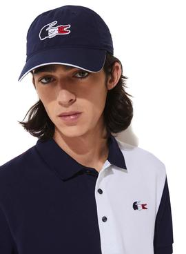 Gorra Lacoste Logo Overside Azul Marino Hombre