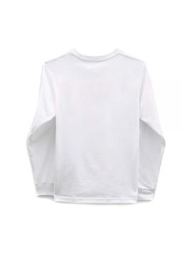 Camiseta Vans Easy Logo Blanco Para Niño
