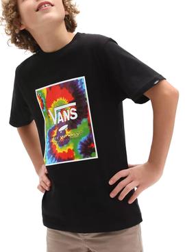 Camiseta Vans Print Box Negro Para Niño