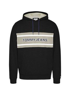 Sudadera Tommy Jeans Pieced Band Negro Hombre