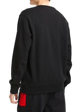 Sudadera Tommy Jeans Essential Negro Para Hombre