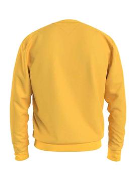 Sudadera Tommy Jeans Essential Amarillo Hombre
