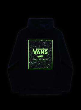 Sudadera Vans Print Box Back Azul Para Niño