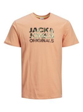 Camiseta Jack and Jones Sokkulent Coral Hombre