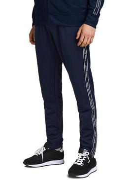 Pantalones Jack and Jones Taping Marino De Hombre