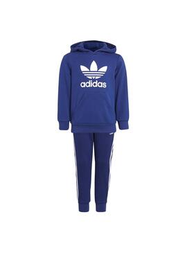 Chándal Adidas Hoodie Adicolor Azul Para Niños