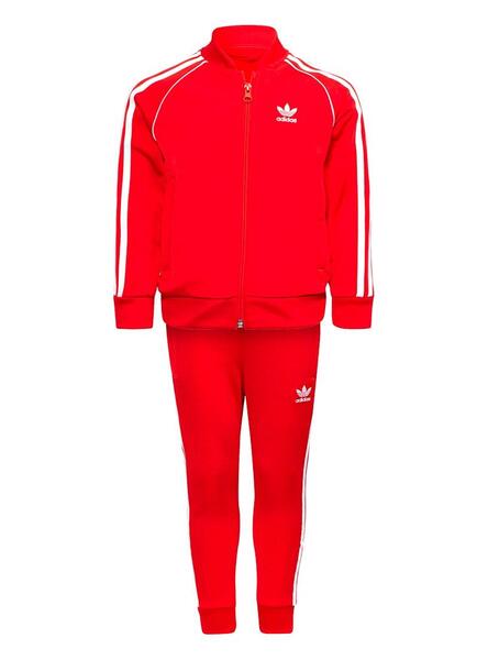 Asesino Bendecir Excesivo Chándal Adidas Adicolor SST Rojo Para Niños