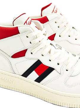 Zapatilas Tommy Jeans Basket Mid Cut Para Mujer