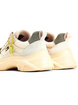 Zapatillas Tommy Jeans Deportivas Beige Para Mujer