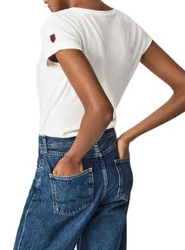 Camiseta Pepe Jeans Ragy Blanco Para Mujer