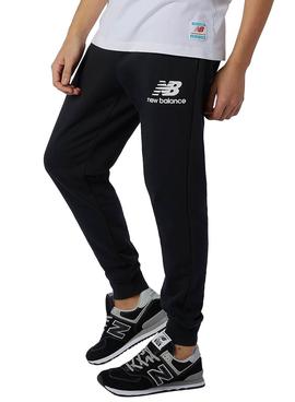 Pantalones New Balance Stack Logo Negro Hombre