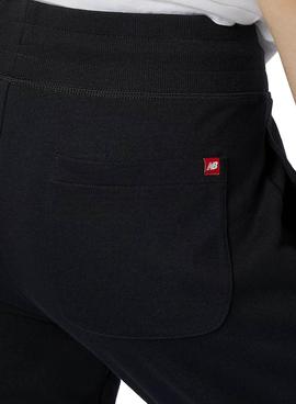 Pantalones New Balance Stack Logo Negro Hombre