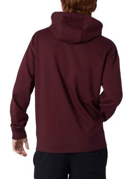 Sudadera New Balance Essentials Granate Hombre