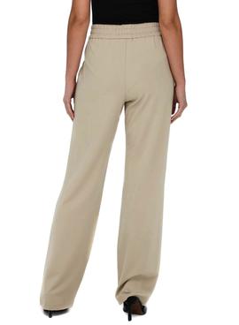 Pantalones Only Poptrash Suki beige Para Mujer