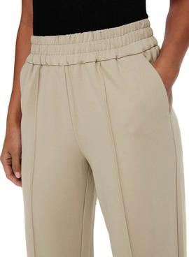 Pantalones Only Poptrash Suki beige Para Mujer