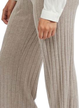 Pantalon Culotte Vila Viribbia Beige Para Mujer