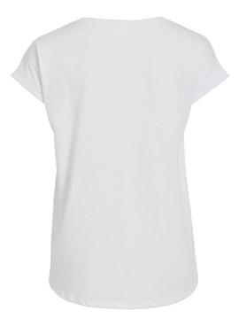 Camiseta Vila Vidreamers Pure Blanco Para Mujer