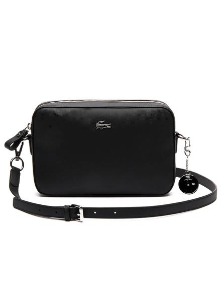 Bolso Lacoste Square Crossover Negro Para Mujer