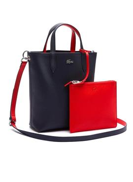 Bolso Lacoste Tote Anna Reversible Marino Mujer