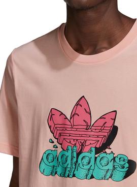 Camiseta Adidas 5 AS Rosa Para Hombre