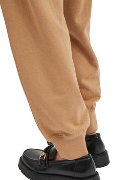 Pantalon Vila Vimusty Tostado Mujer