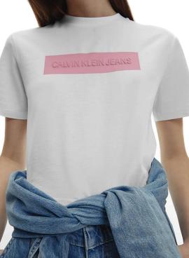 Camiseta Calvin Klein Jeans Hero Blanco para Mujer