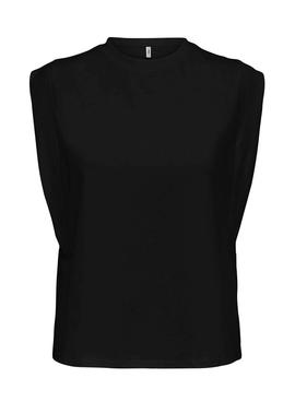 Camiseta Only Jen Negro Para Mujer