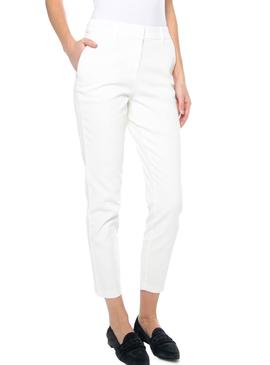 Pantalones Vila Viseana Blanco Mujer