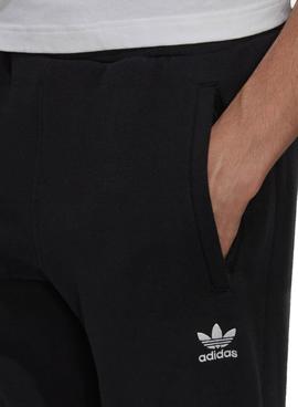 Pantalón Adidas Essentials Negro Trefoil Hombre