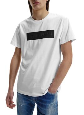 Camiseta Calvin Klein Blocking Blanco para Hombre