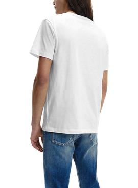 Camiseta Calvin Klein Blocking Blanco para Hombre