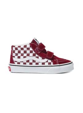 Zapatillas Vans Checkerboard SK8-Mid Granate