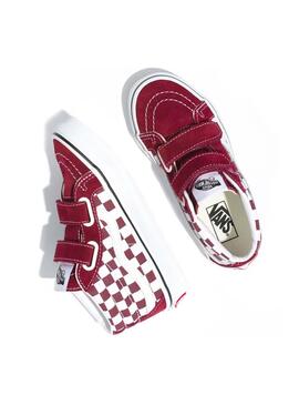 Zapatillas Vans Checkerboard SK8-Mid Granate