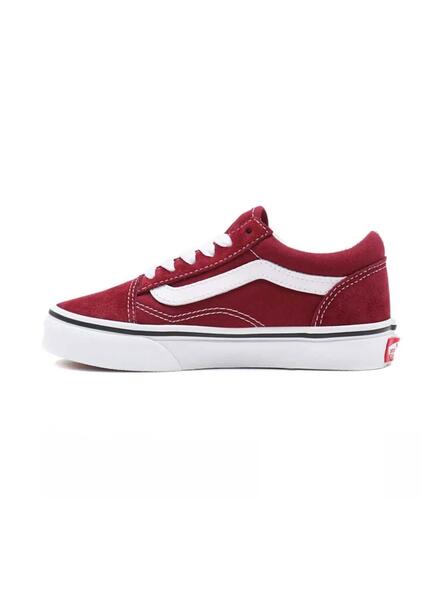 Gemidos transatlántico botella Zapatillas Vans Old Skool Granate Niño y Niña