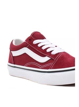 Zapatillas Vans Old Skool Granate Niño y Niña