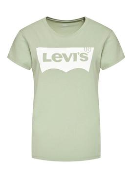 Camiseta Levis Batwing Verde Mujer