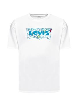 Camiseta Levis Flower Blanco para Hombre