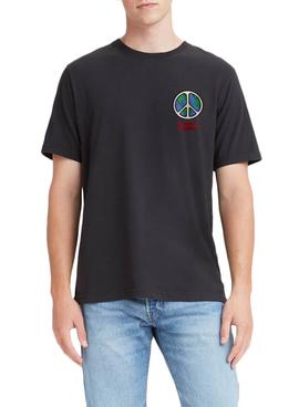 Camiseta Levis Peace Negro para Hombre