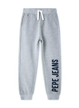 Pantalones Pepe Jeans Joggers Jack Gris Para Niño