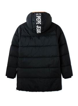 Parka Pepe Jeans Acolchada Fred Negro Para Niño