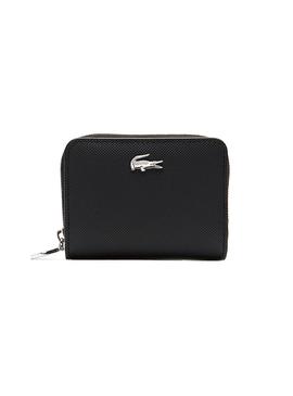 Monedero Lacoste NF2777 Pique Negro Mujer