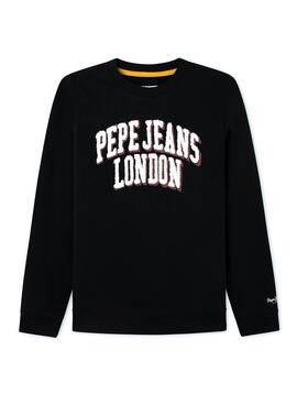 Sudadera Pepe Jeans Jameson Negro Para Niño